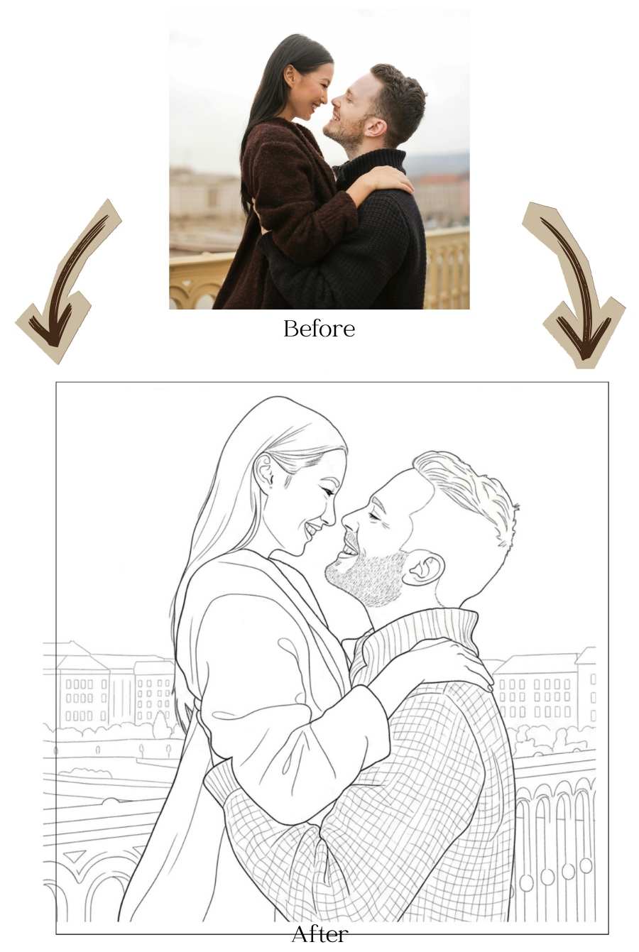 Personalized Family Coloring Book — Made From Your Photos
